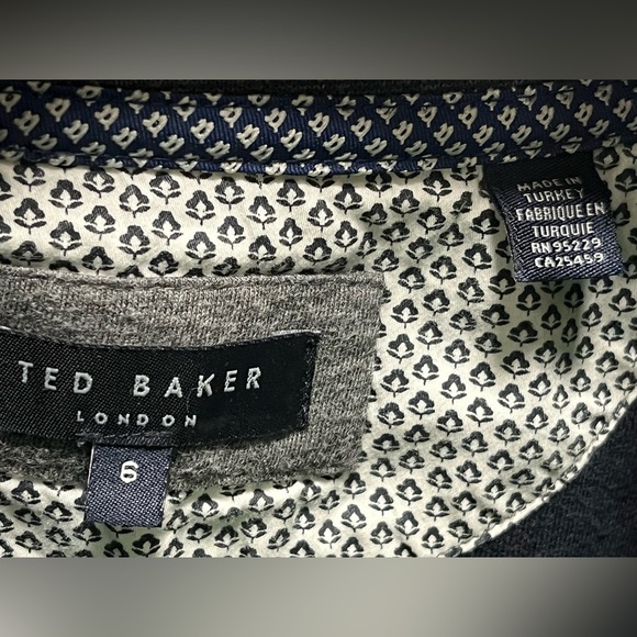 Ted Baker full zip sweater grey size XL - Picture 5 of 5